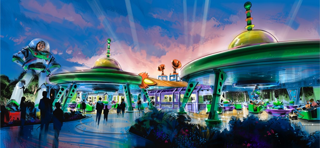 Alien Swirling Saucers concept art