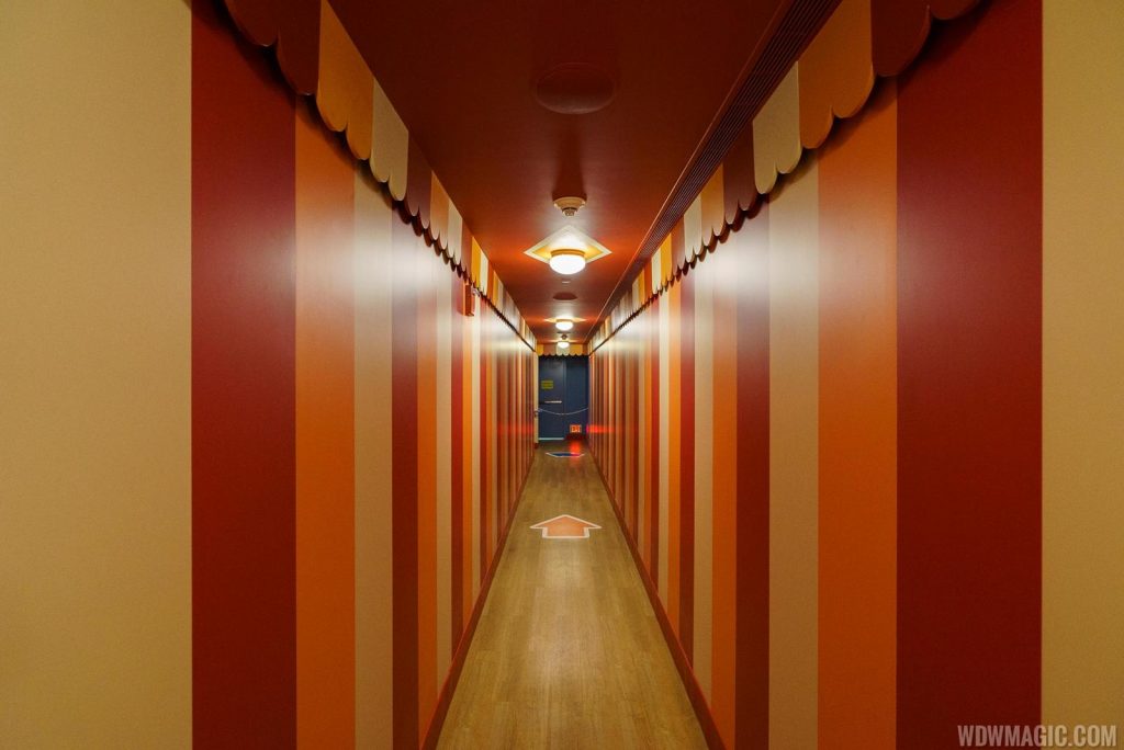 Toy Story Midway Mania track 3 hallway