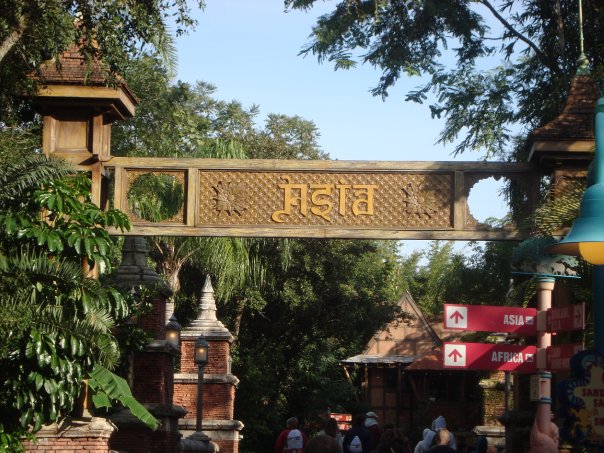 Asia entrance sign at Disney's Animal Kingdom