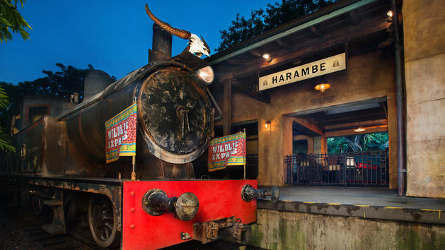 Wildlife Express Train at Harambe Station in Africa