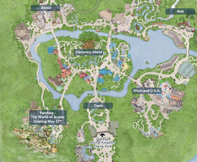 Pandora - The World of Avatar Added to Disney's Animal Kingdom Map!