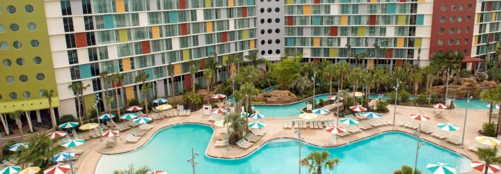Universal Testing Relay Room Service Robots at Cabana Bay Beach