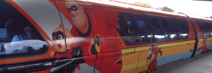 The Incredibles Takeover the Disneyland Monorail