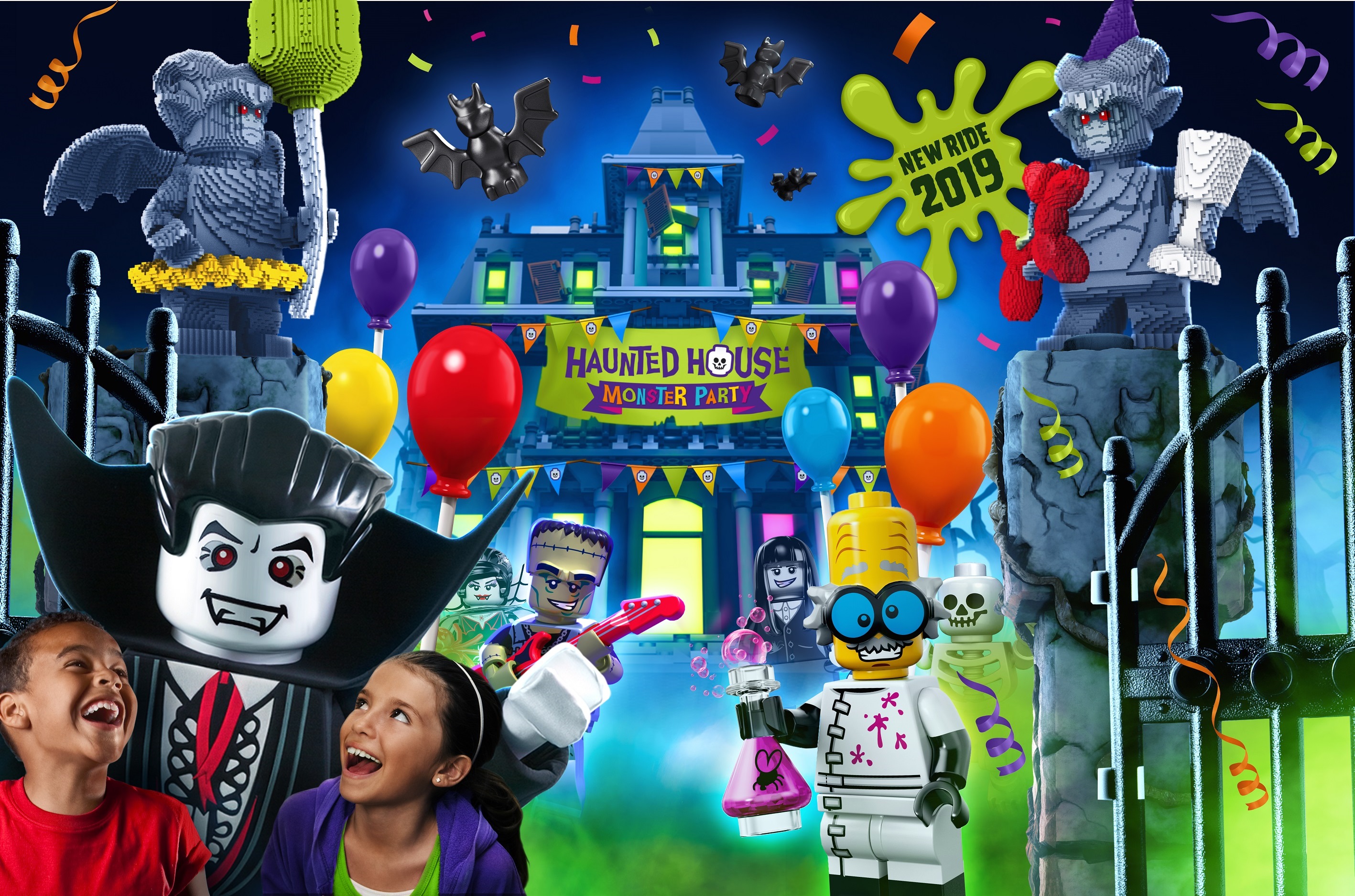 lego haunted house monster party