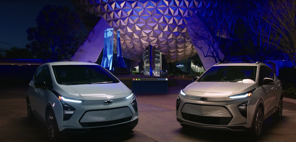Chevrolet cars at Spaceship Earth